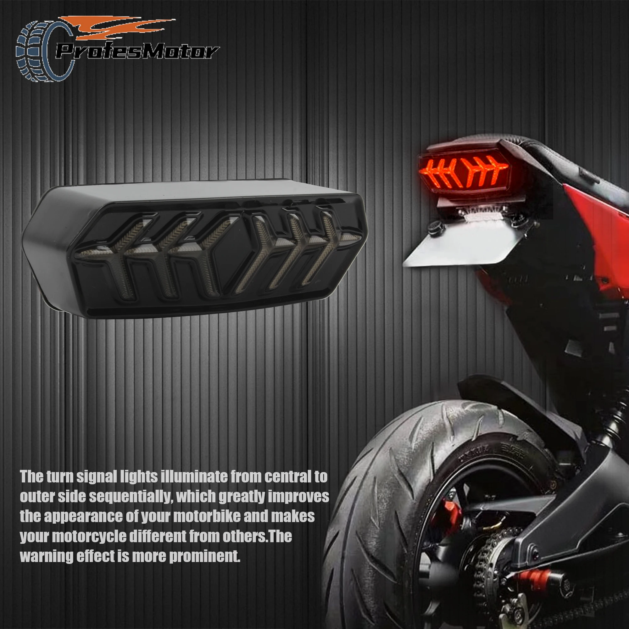 Фото Для мотоцикла Honda светодиодный стоп-сигнал GROM MSX125 CB650F CB650F CTXN700 супермото мотокросс указатель поворота модифицированные аксессуары №1