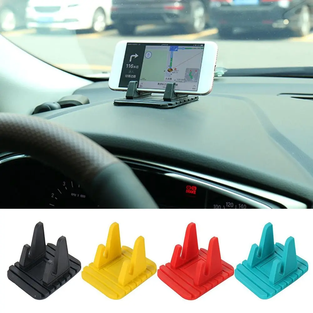 

Новый портативный универсальный автомобильный держатель для приборной панели, Противоскользящий резиновый коврик, подставка для телефона...