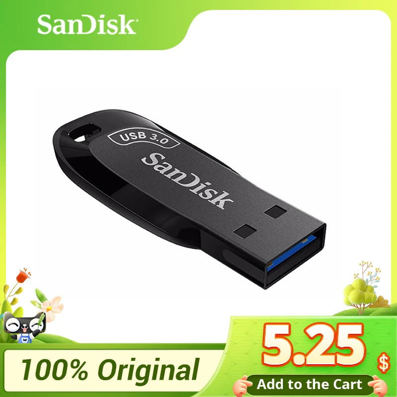 

SanDisk USB Flash Drive USB 3.0 Mini Pendrive CZ410 256GB 128GB 64GB 32GB Pen Drive Read Speed up to 100M/ s Memory Stick U Disk