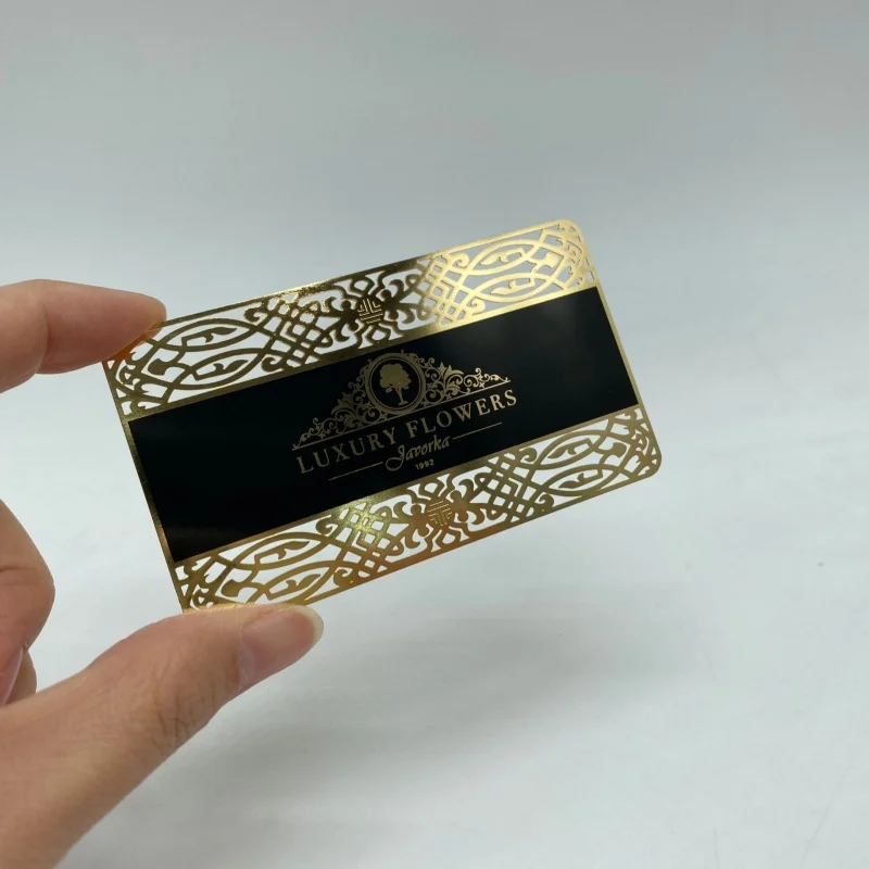 

DU metal business cards