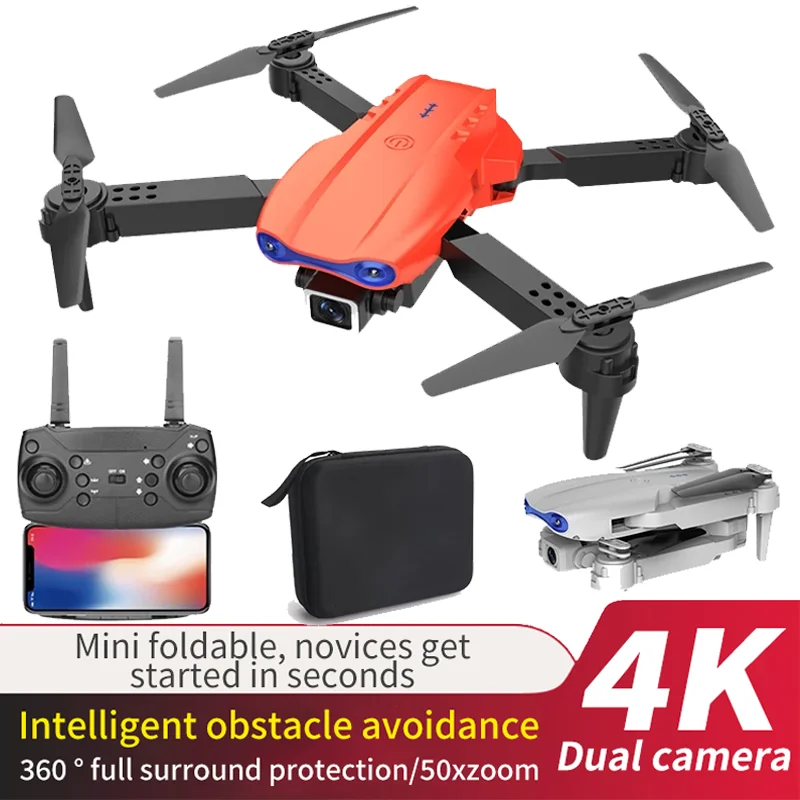

Мини-Квадрокоптер складной с широкоугольной двойной камерой, Wi-Fi, Fpv