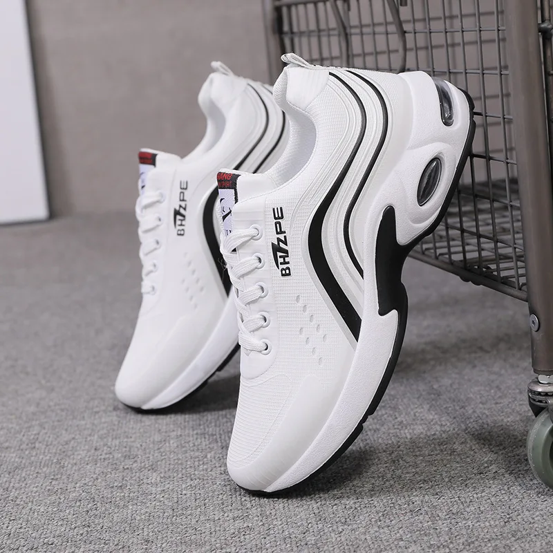 

Men's Leather Sports Shoes Autumn and Winter New Shock Absorption Lightweight Casual Shoes Fashion Low-cut Wear-resistant Runnin