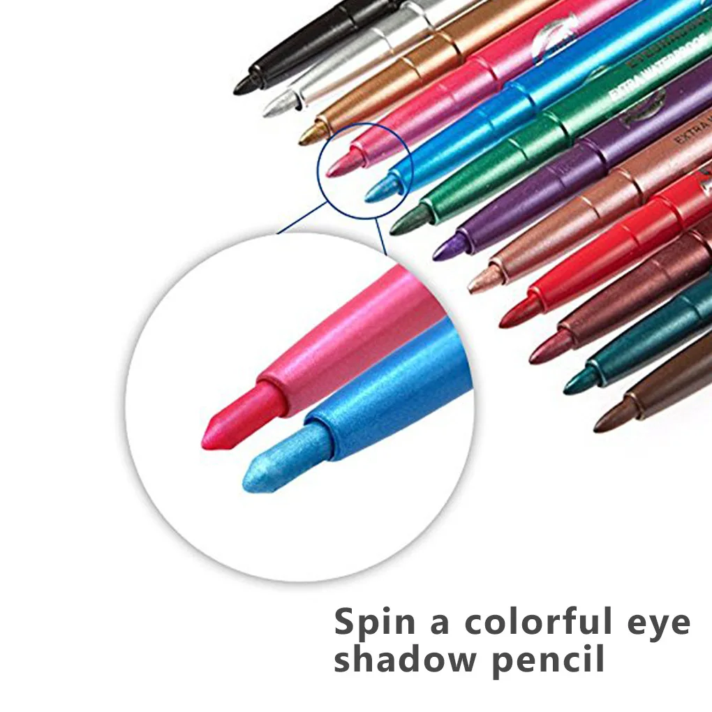 12 шт./набор карандаш-подводка для глаз тени век карандаш бровей водостойкая