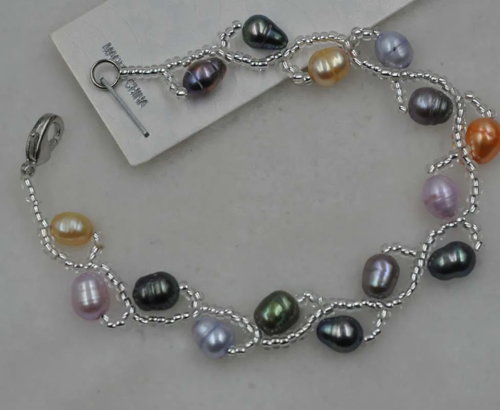 

Handmade Craft real pearl bracelet lobster clasp 6-7mm