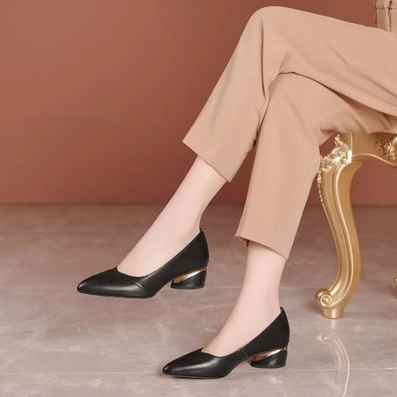 

Women Shoes 2023 Spring and Autumn New Style Pointed Versatile Women's Single Shoes high heels