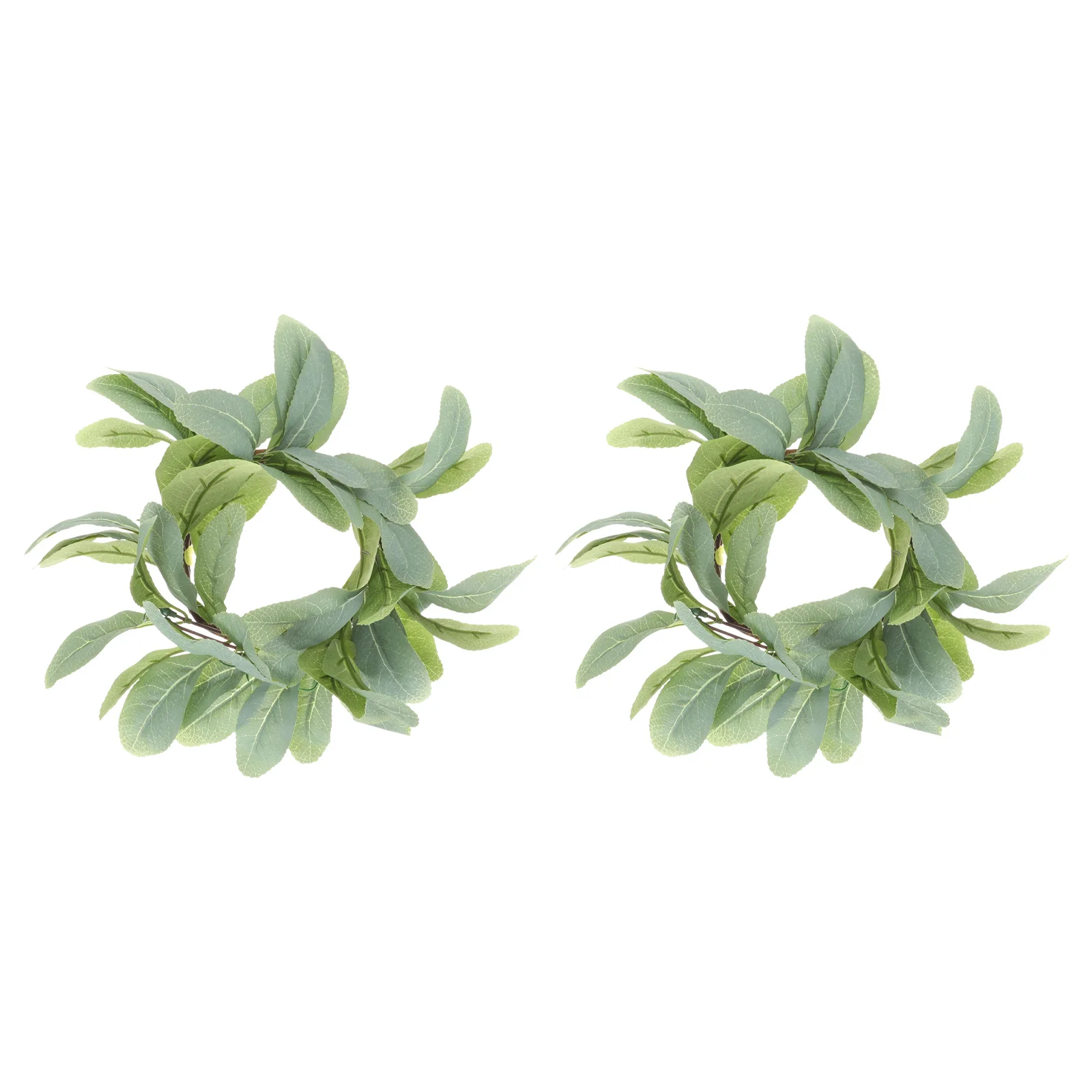 

Wreath Eucalyptus Rings Ring Leaves Wreaths Pillar Mini Wedding Table Decor Garland Decorative Patriotic Artificial Stand