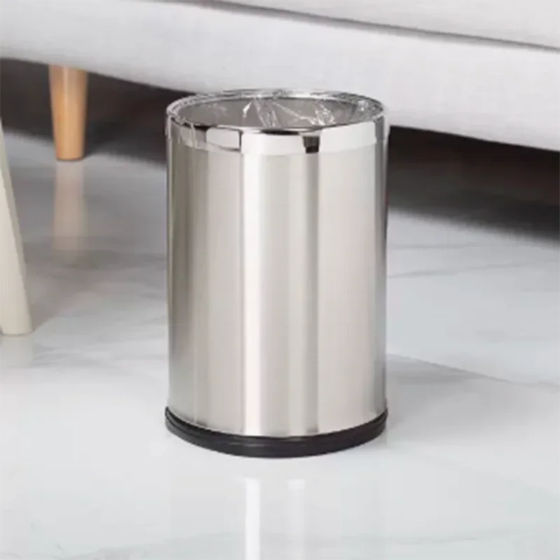 Мусорная корзина из нержавеющей стали для дома с блестками современный макияж