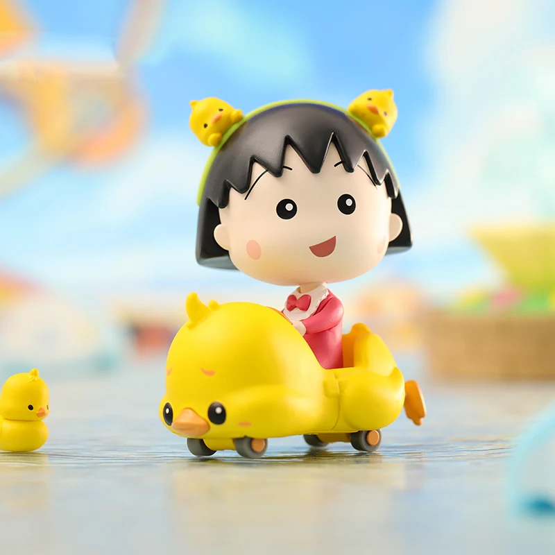 

Original 52Toy Chibi Maruko-Chan Animal Car Series Action Figures Toys Lovely Chibi Maruko Model Dolls For Girls Birthday Gifts