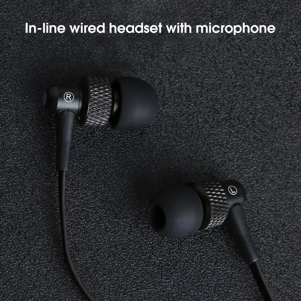 

ES-390i Wired Earphone with Microphone Moving-coil Horn 3.5mm HiFi Sound In-ear Headphones Sports Earbud for Cellphone