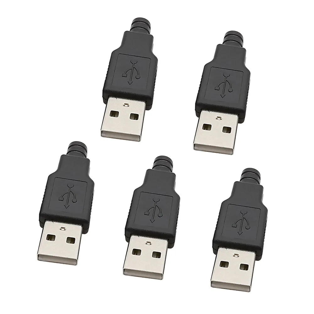 

USB разъемы Type-A 4-контактные набор для пайки 5/10 шт.