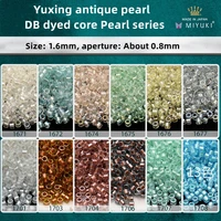 1 6mm miyuki yuxin dyed core pearlescent series antique rice beads diy bracelet accessories imported from japan