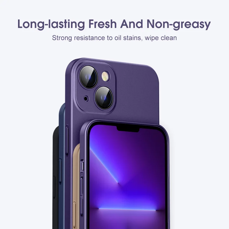 Magnetic Case For Magsafe Wireless Charging Cover 14 Pro Max For iPhone 14 13 12 11 Pro Max Matte thin Lens Glass Protector Case