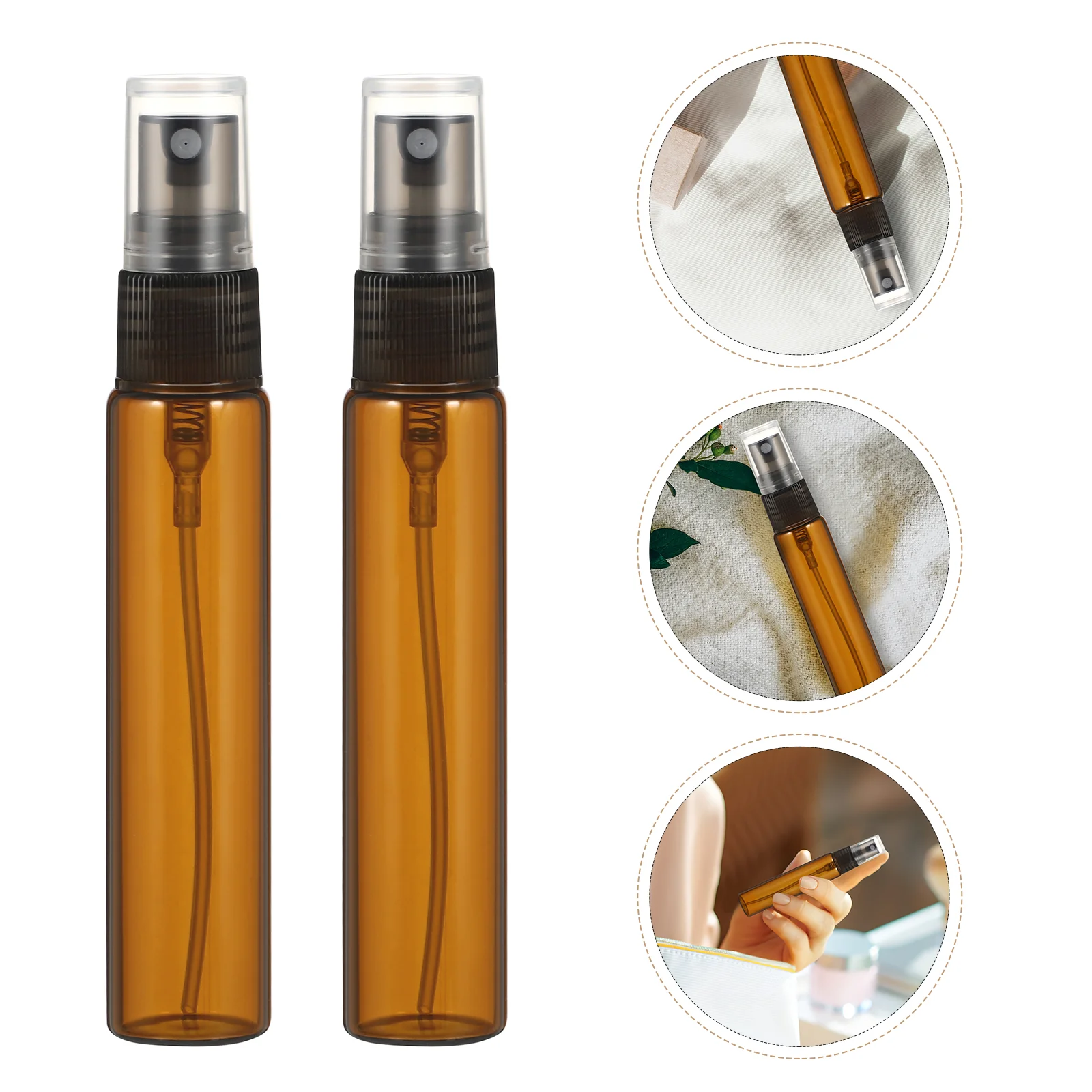10 Pcs Travel Bottles Travel Container Mist Sprayers Essential Oils Clear Container Perfume Bottle Perfume Refillable