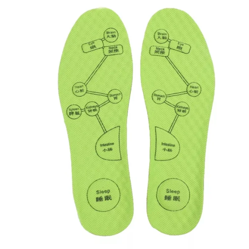 4pcs Foot Acupressure Insole for Men Women Soft Breathable Sports Cushion Inserts Sweat-absorbing Deodorant Orthopedic Shoe Sole
