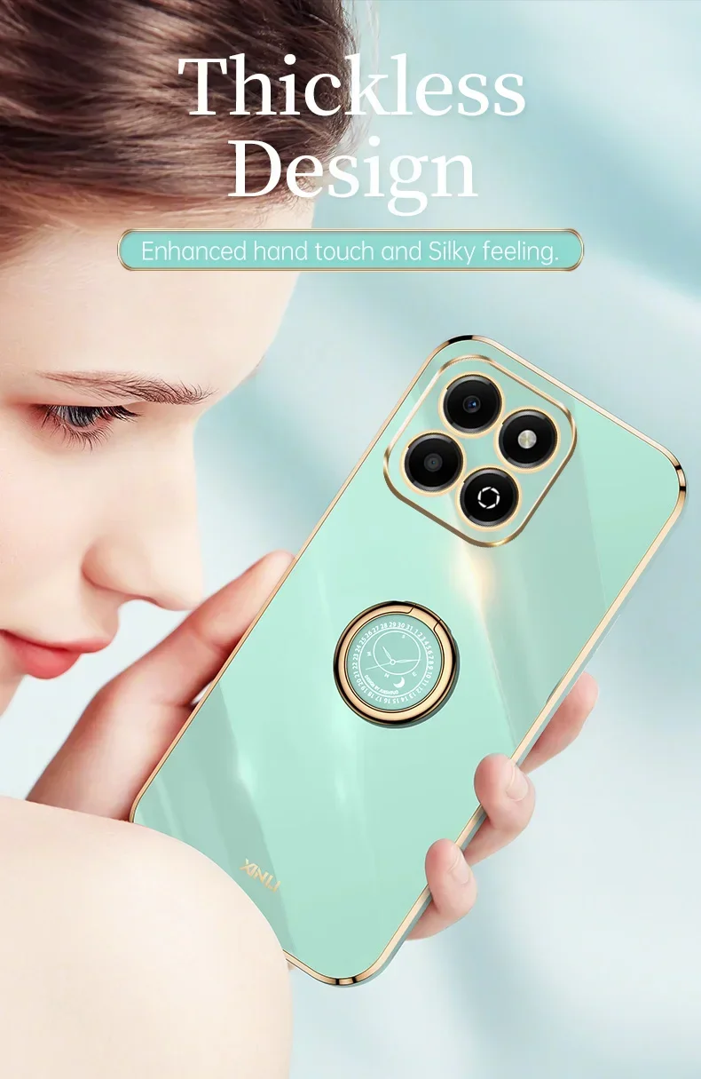 Для Honor X6b Чехол Мягкий силиконовый чехол для X 6 b HonorX6b 56 &quotкольцевой держатель