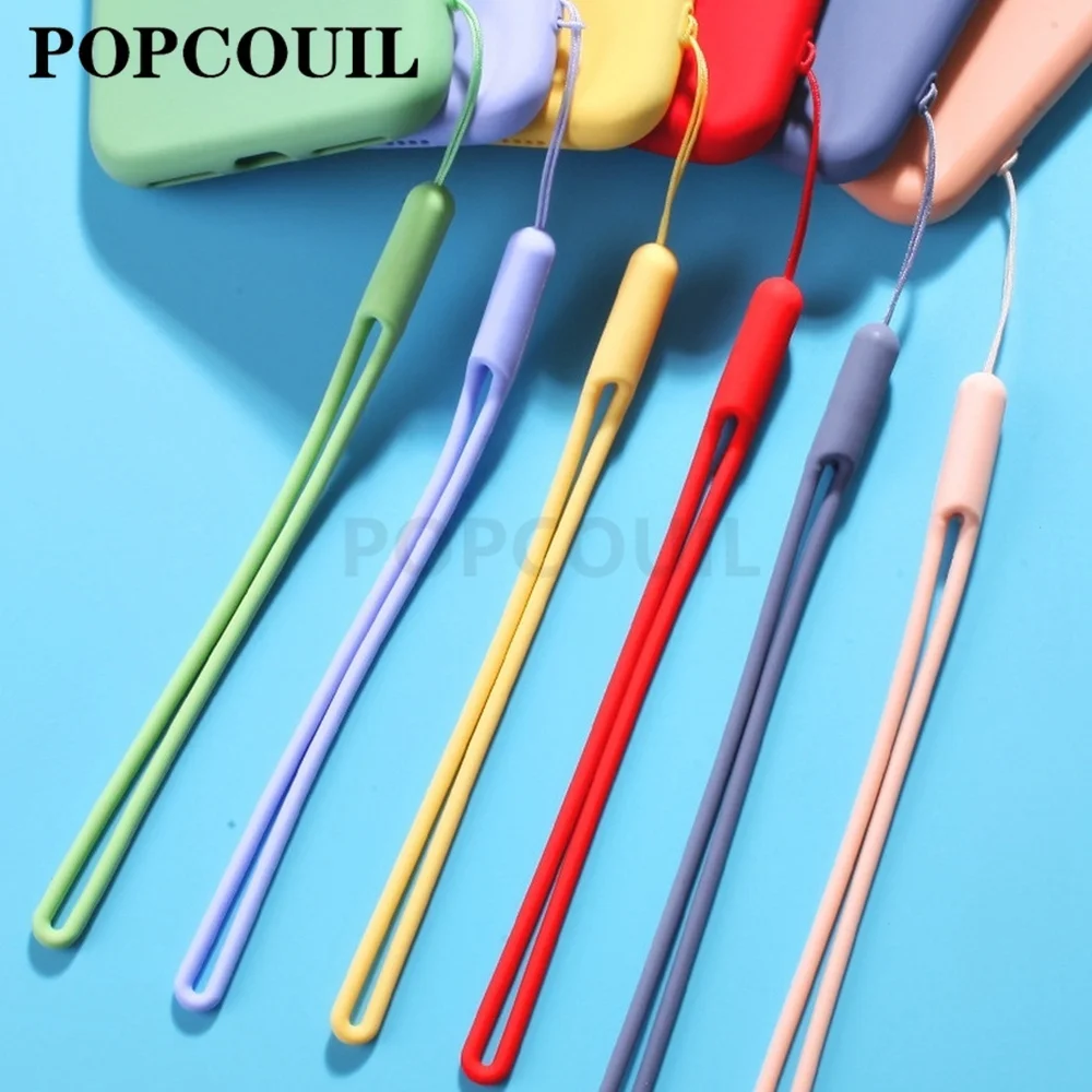 

Liquid Silica Gel Phone Lanyard for IPhone 12 Huawei Xiaomi Samsung Wrist Straps Keychain Camera Strap ID Card Gym Hanging Rope