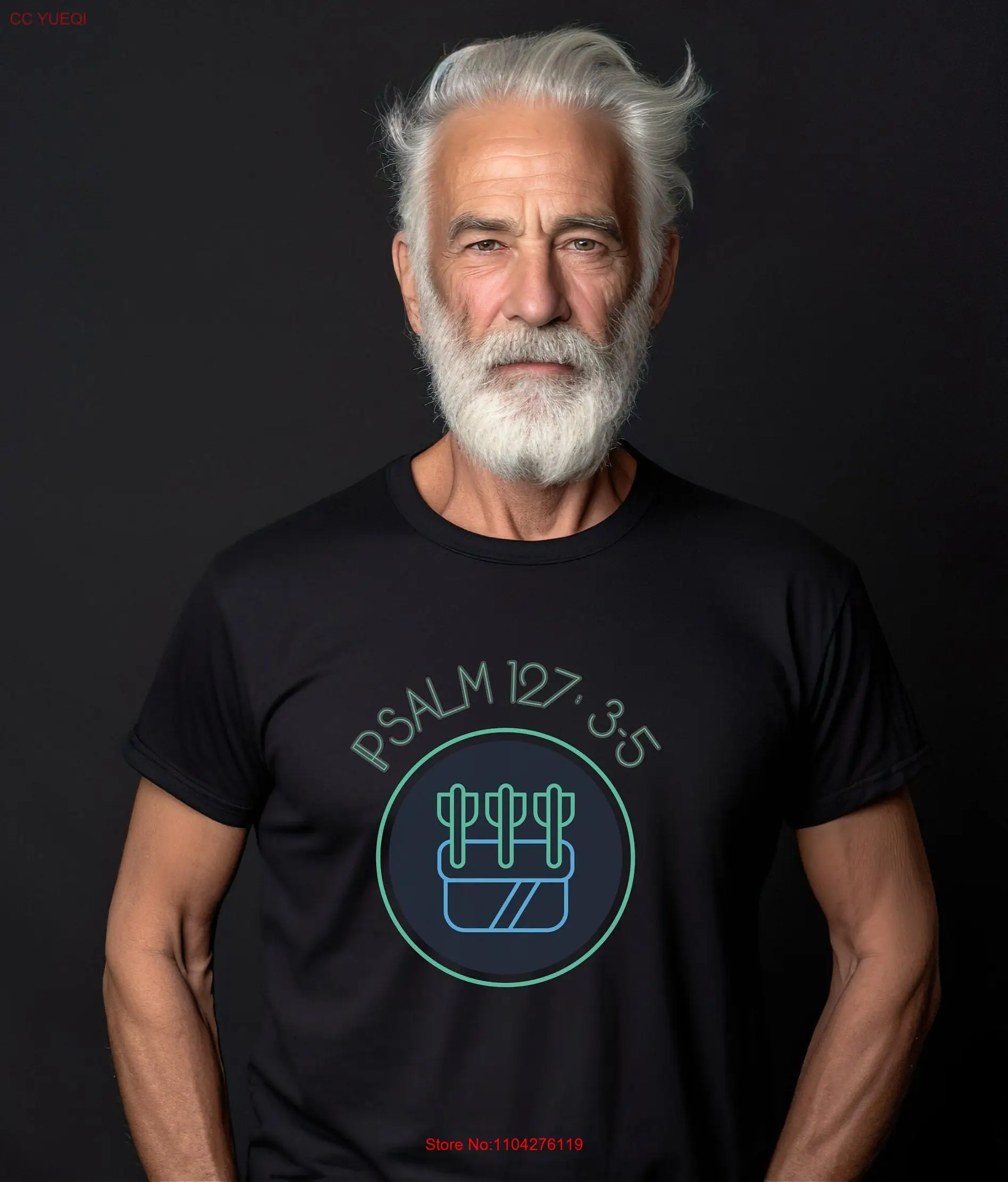 Футболка ко Дню отца со стрелами колчажные стихи псалом 127 христианский папа