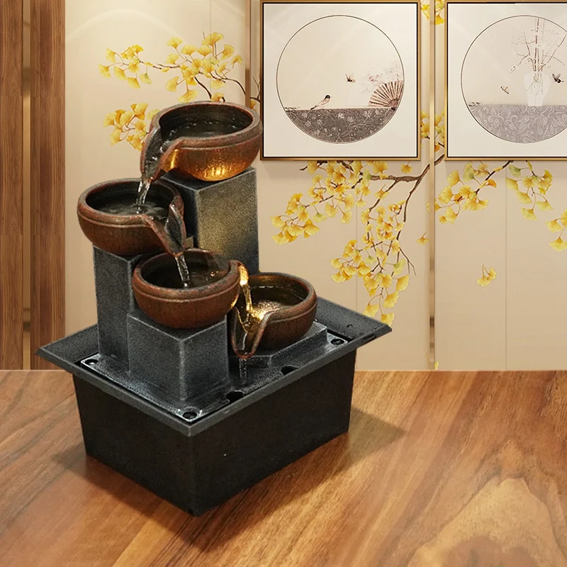 Настольные украшения для фонтана дома и сада рокарий фонтан воды поделки подарки