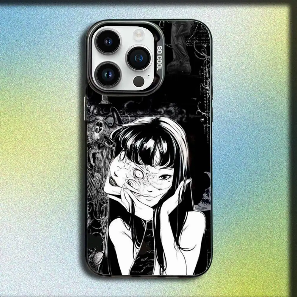 Фото Чехол для телефона J-Junji Tomie C-Comics Ito для iPhone 17, 16, 15, 14, 13, 12, 11, Pro, Max, Plus, E, SE4, Air, Mini, черный, IMD Box №2