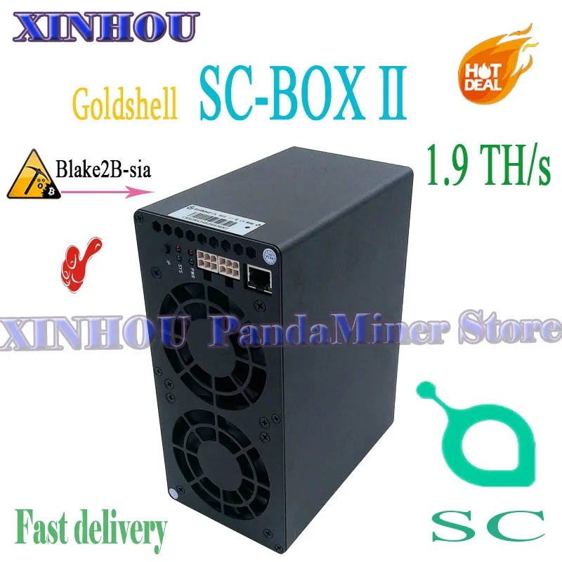 

Новинка SiaCoin Miner Goldshell SC Box II 1.9th/s без блока питания SC Box 2 ASIC miner, хорошо подходит для домашнего майнинга, бокс с низким уровнем шума