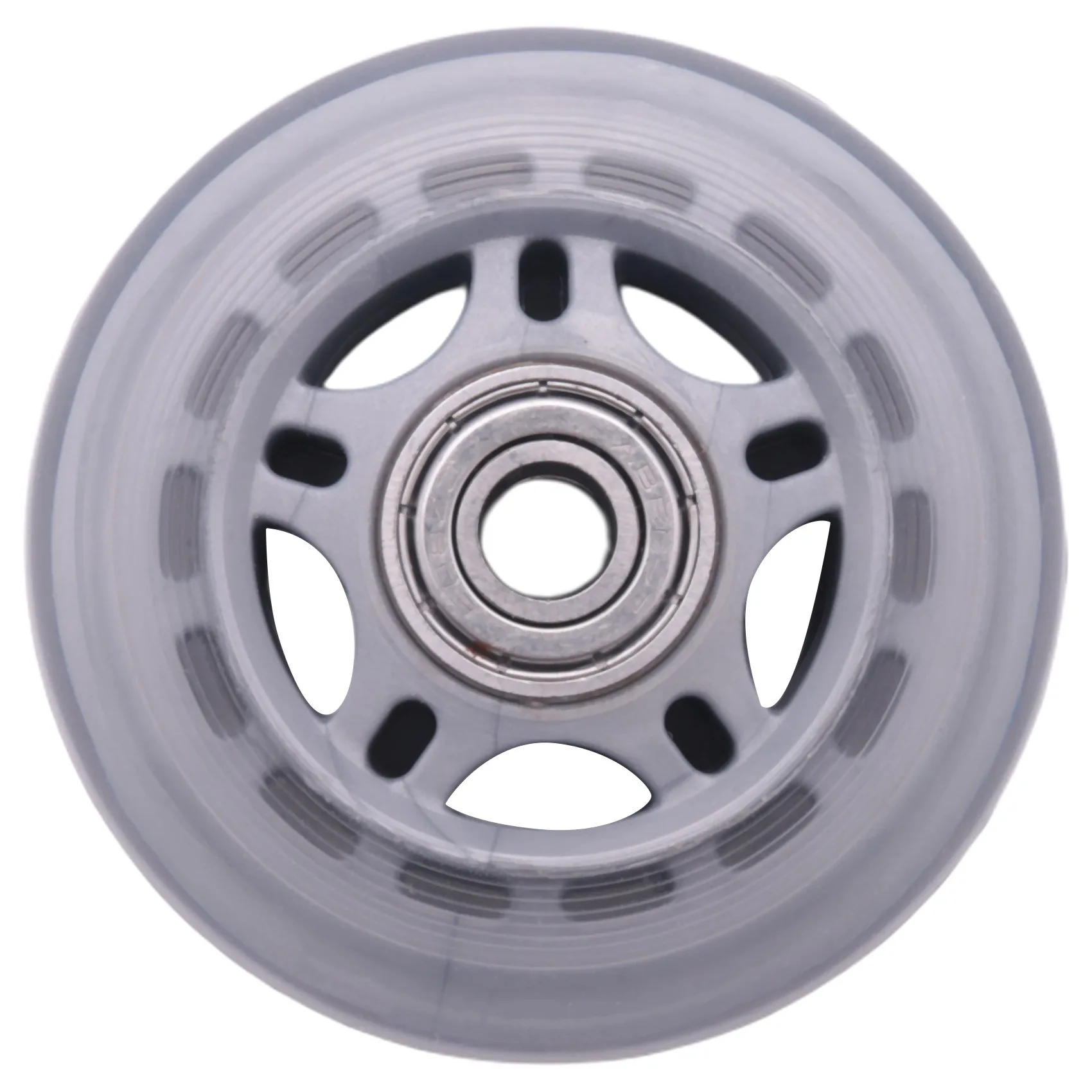 

Skating Shoes 608ZZ Bearing Inline Skate Wheel Clear Gray