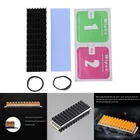 Алюминиевый радиатор для рассеивания тепла M.2, Охлаждающий радиатор, тепловые прокладки для M.2 2280 PCI-E NVME SSD