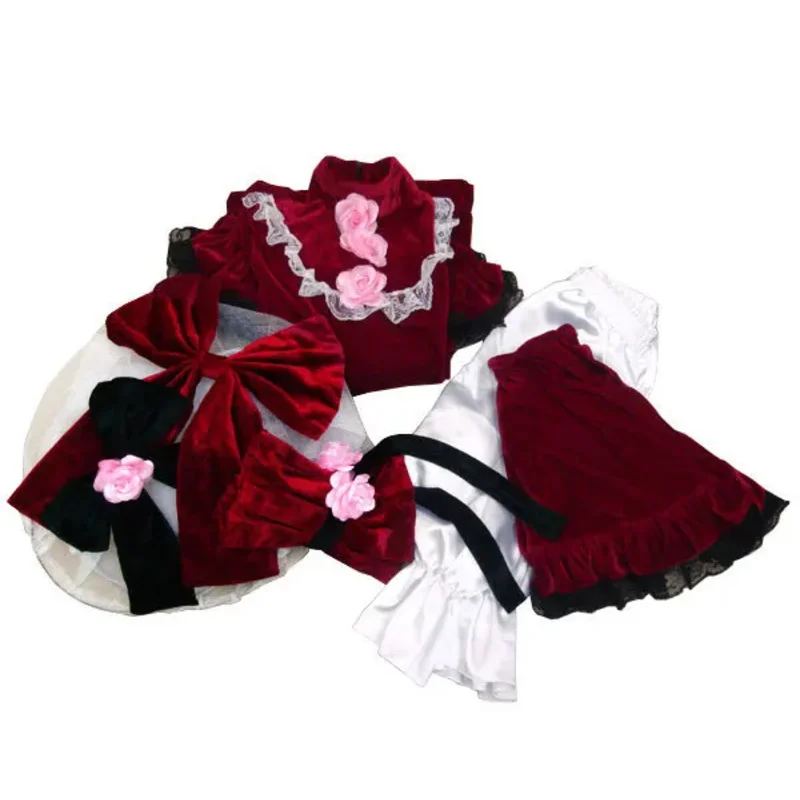 Фото Rozen Maiden Pure Ruby Косплей Shinku Красное Платье Костюм на Хэллоуин на заказ; 6'x, 9;y' №1