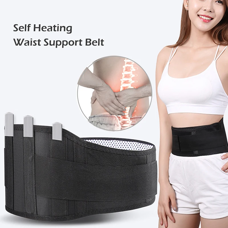 

1PC Adjustable Self-heating Waist Belt Magnetic Therapy Waist Brace Lumbar Back Support Waist Wrap for Arthritis Joint