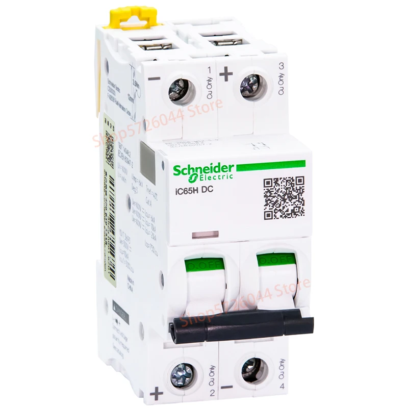 Schneider Acti9 iC65N Миниатюрный автоматический выключатель постоянного тока 2P C 1A 2A 3A 4A 6A