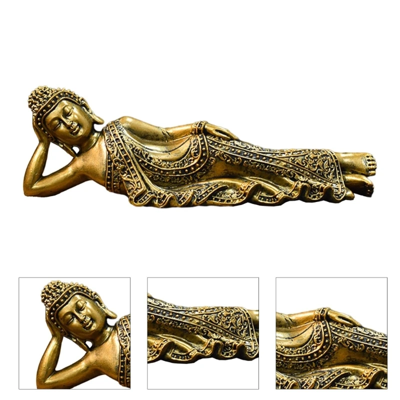 

Buddhism Resin Statue, Delicate Sculpture, Peaceful BuddhaHead, Decorative Figurine