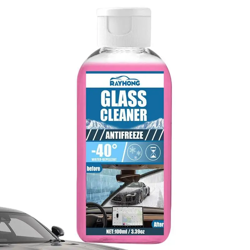 

Windshield Deicer Spray 100ml Car Windshield Cleaner Water Repellent Spray For Cars Glass Cleaner For Coatings Water Spots Waxes
