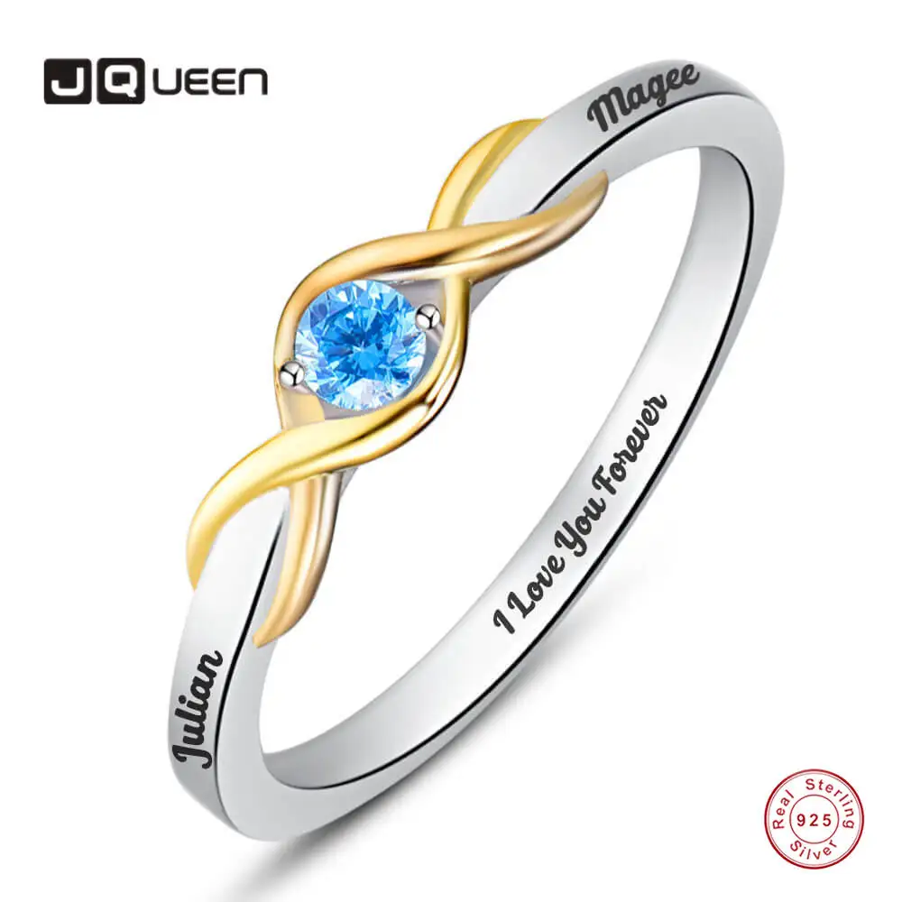 

Женское кольцо из серебра 925 пробы, с двумя цветами