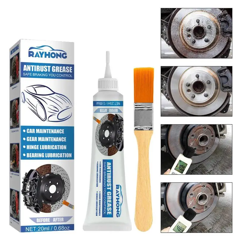 

Brake Grease 20ml Anti-seize Grease Tube Lubricant Rust Converter Automotive Marine Grease Accessories For Metal Car Care