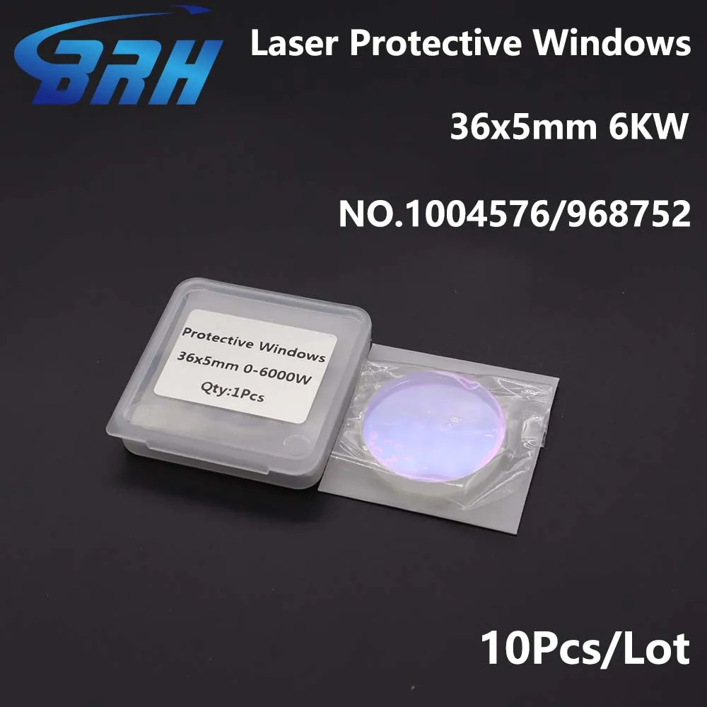 10pcs/lot nukon/highyag bystronic fiber laser bottom glass/protective windows 36*5mm imported quartz 10045746 0-6000W - купить по