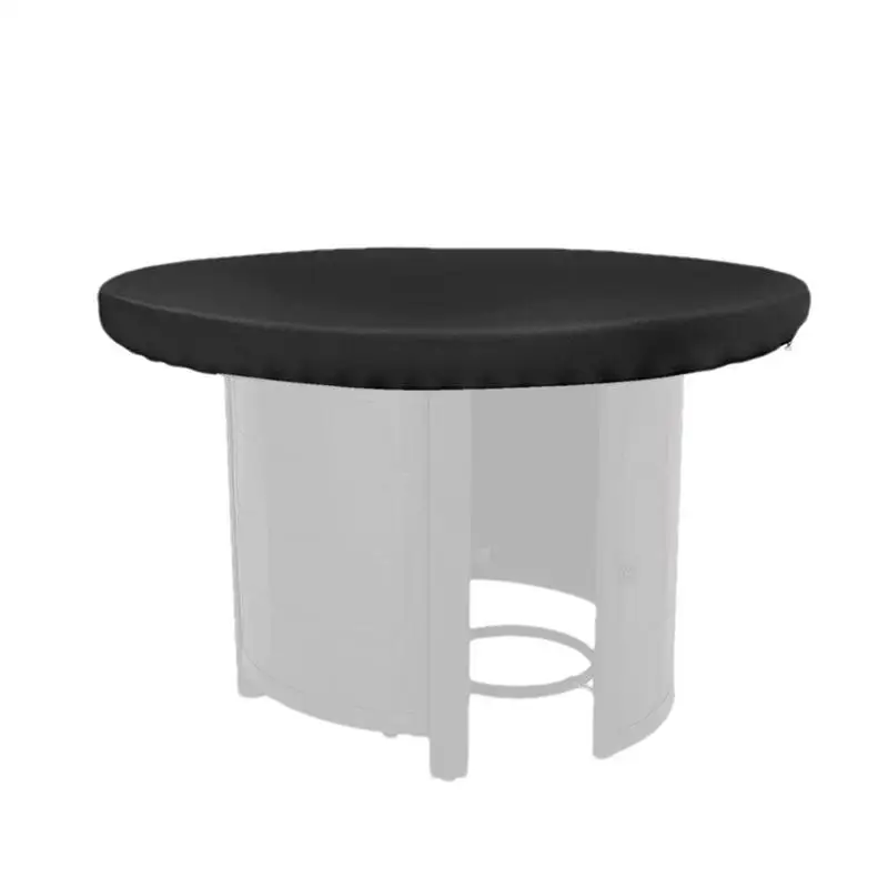 

Waterproof Patio Fire Pit Cover Black UV Protector Grill BBQ Shelter Outdoor Garden Yard Round BBQ Cover Canopy Furniture Covers
