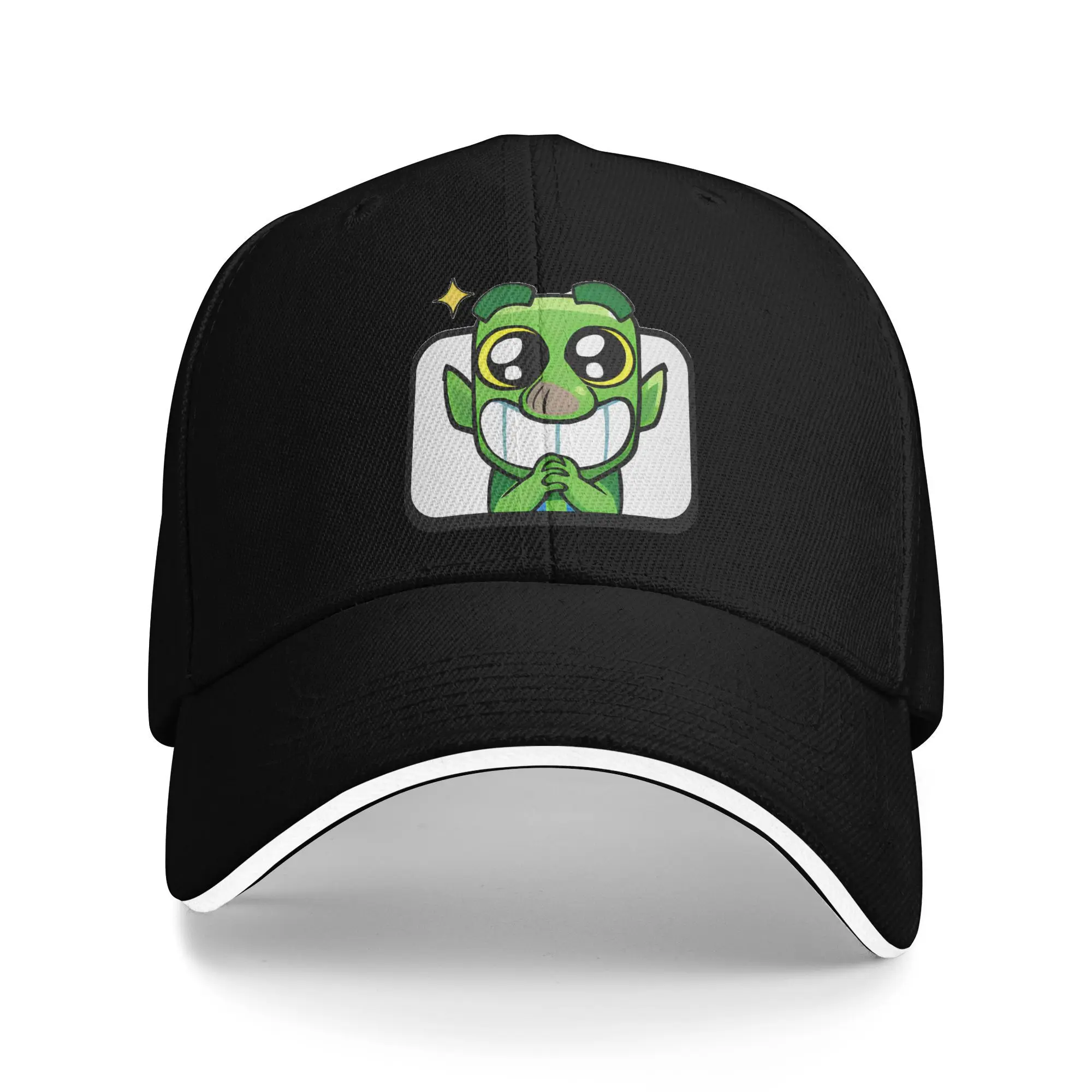 Фото Бейсбольная кепка Happy Goblin, модная бейсболка Clashh Game, королевские кепки-сэндвич для мужчин и женщин, регулируемая солнцезащитная кепка для тренировок №1