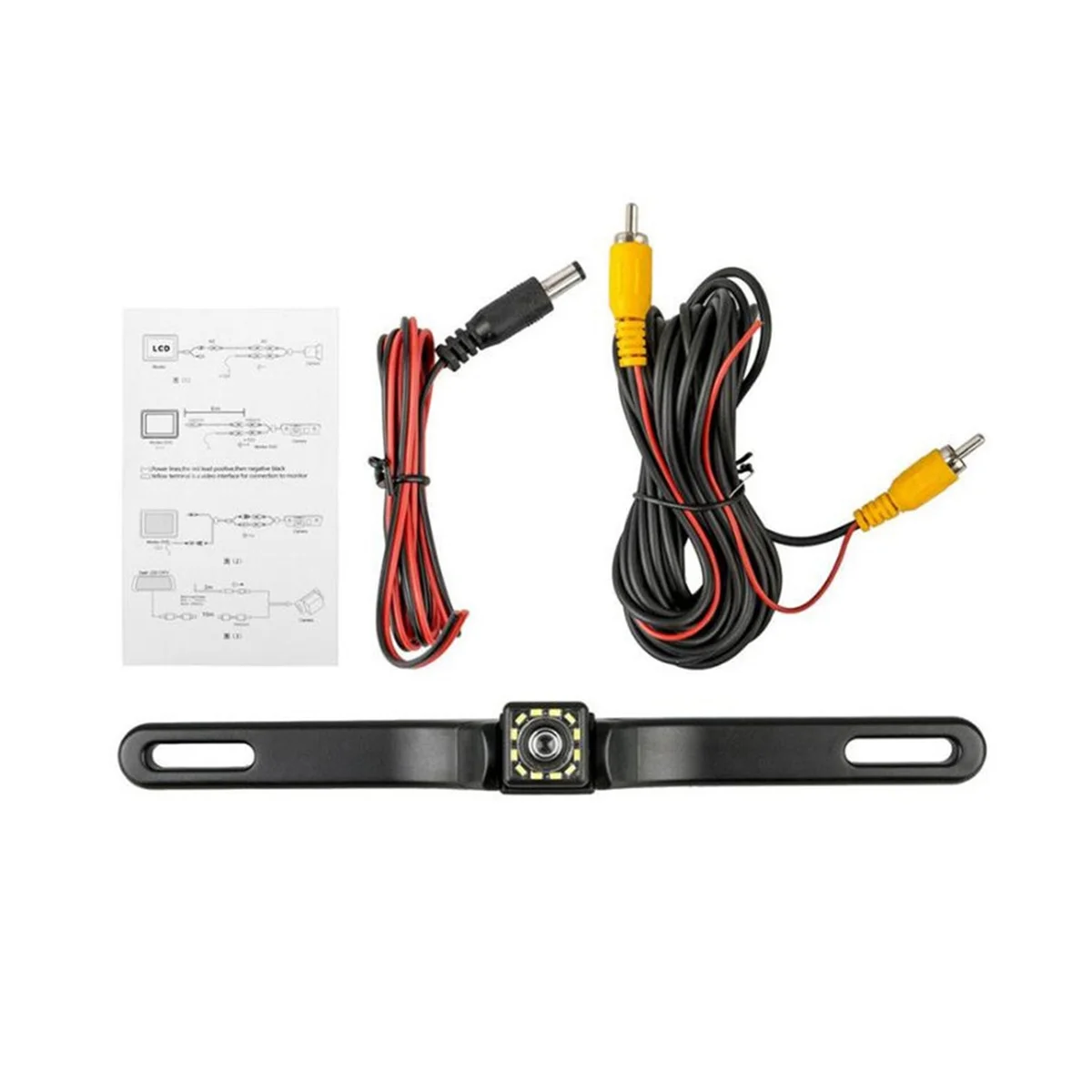 Резервная камера водонепроницаемая заднего вида HD 12 светодиодный ночное видение