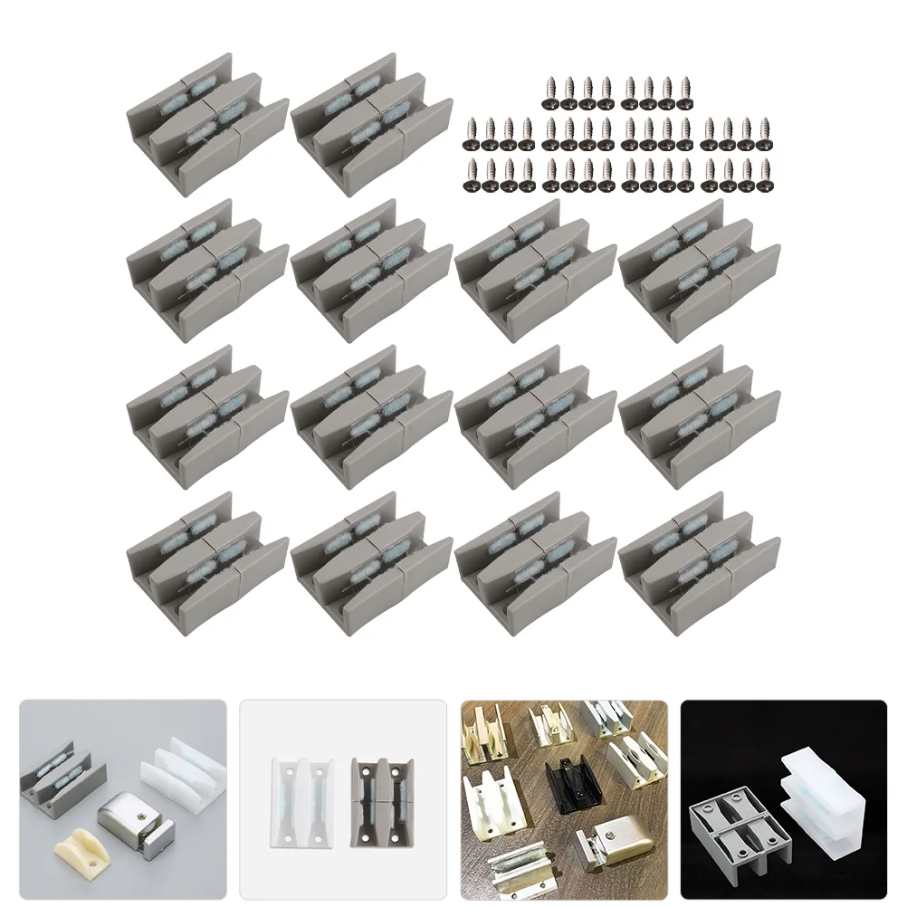 10 шт. направляющие для нижней двери бампера душа стеклянных раздвижных дверей