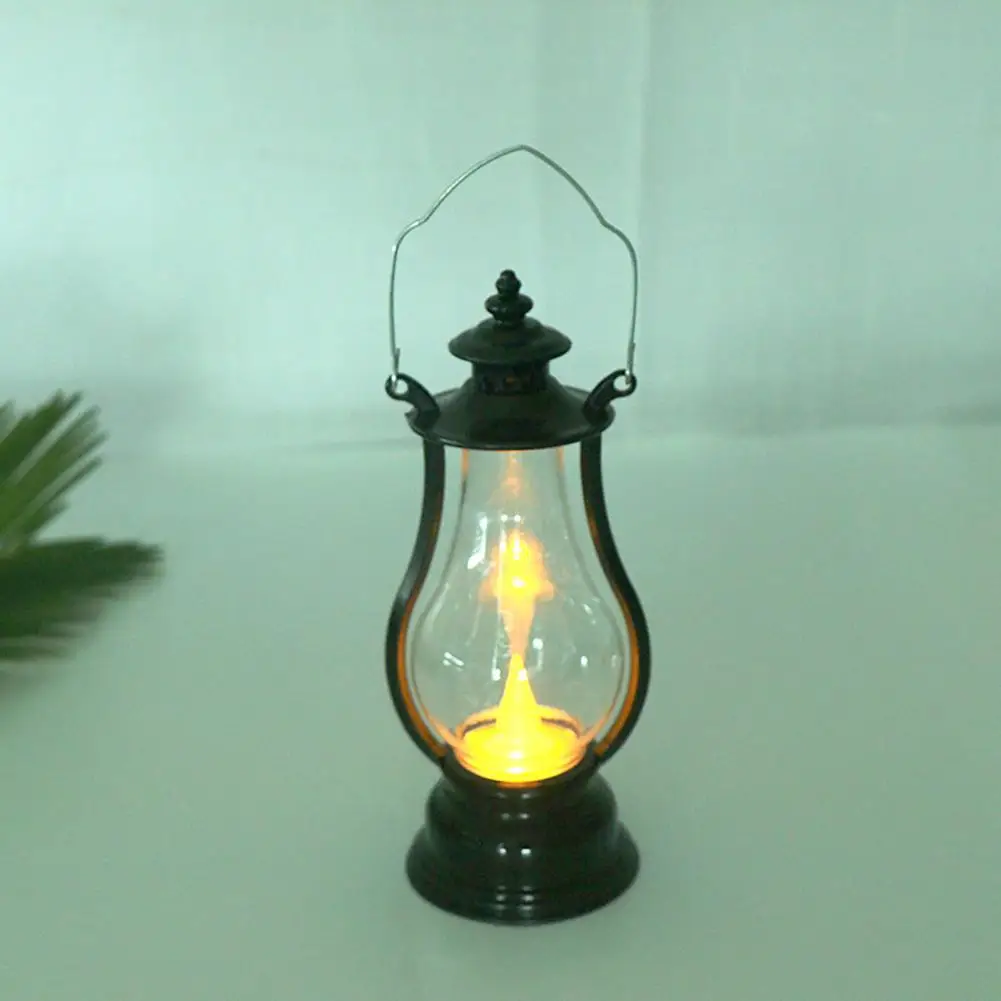 

Eye-catching Great Xmas Creative Oil Lamp LED Lantern Decoration Attractive Night Light Non-Glaring for Household