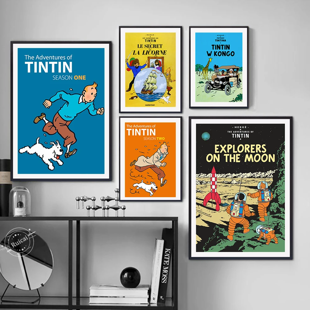 

The Adventures Of TinTin Poster Wall Stickers Home Decoration High Quality Prints