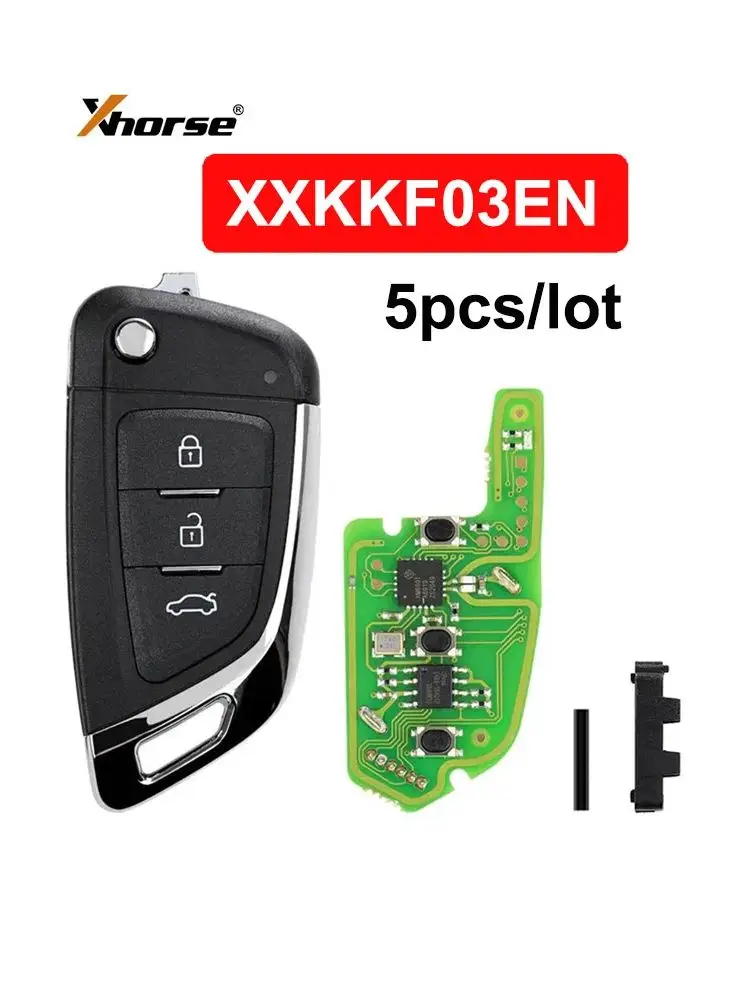 

5 шт./лот Xhorse XKKF03EN XK Series 3 кнопки VVDI проводной дистанционный автомобильный брелок для VVDI2/VVDI Mini/ключевой инструмент Max для стиля ножа