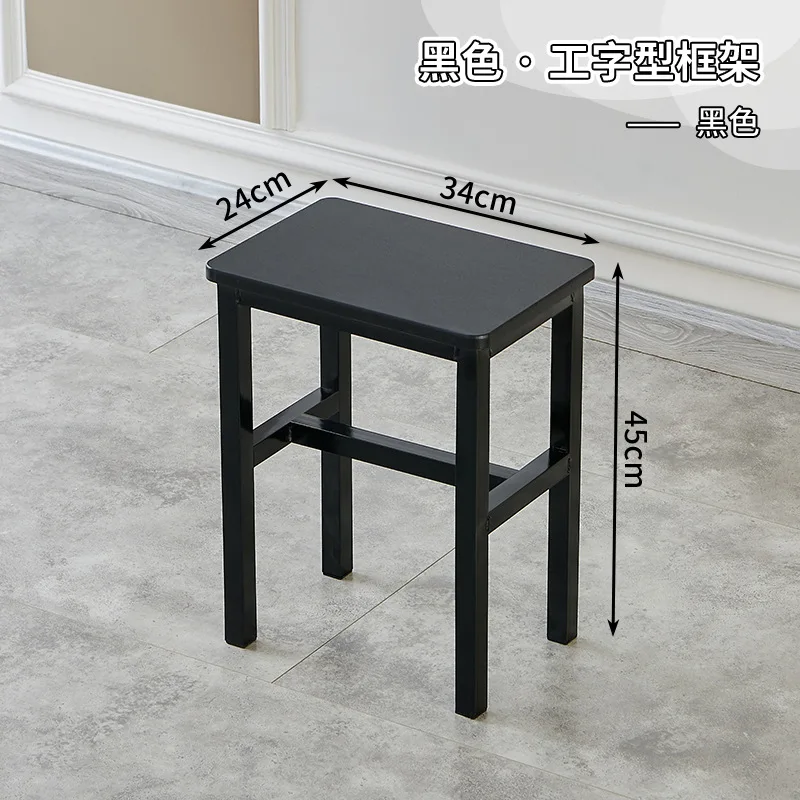 F187 Утолщенный простой квадратный табурет для обучения в общежитии обеденный