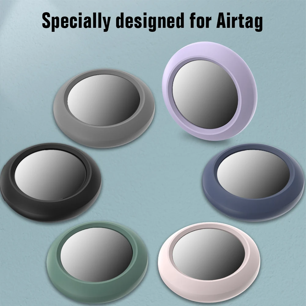 

Silicone Case Anti-lost Protective Sleeve For Apple Airtags Washable Adhesive Mount Soft Cover Protector For Airtags Accessories