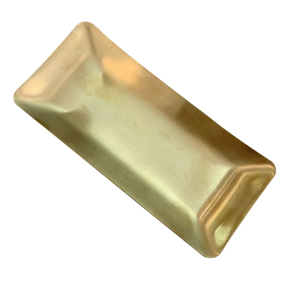 

Tray Bathroom Gold Trays Metal Smalltowel Stainless Steel Plate Vanity Decorative Brass Dish Care Skinaccessories Bathtub Decor