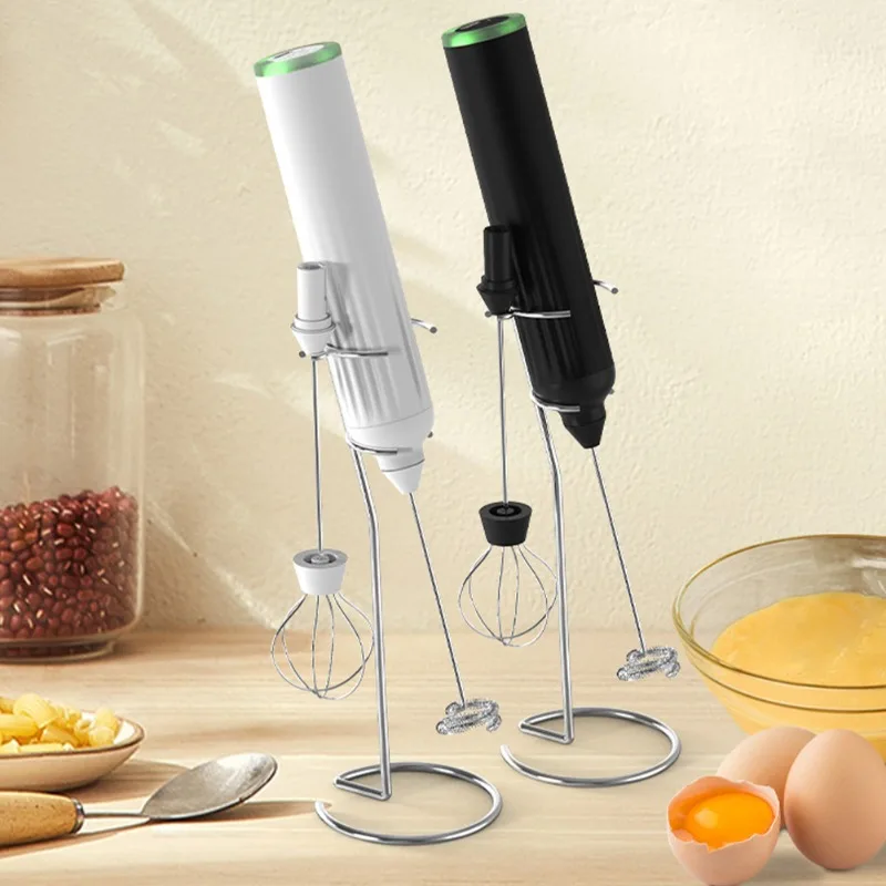 Electric Milk Frother Handheld Mini Foamer Coffee Maker Egg Beater Cappuccino Creamer Foam Mix Stirrer Blender Kitchen Whisk