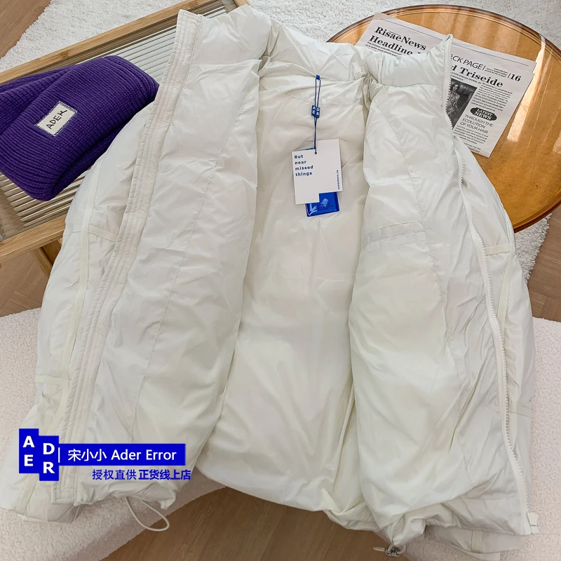 Korean high quality down jacket winter love printing stand collar down coat men and women loose casual warm couple thick coat