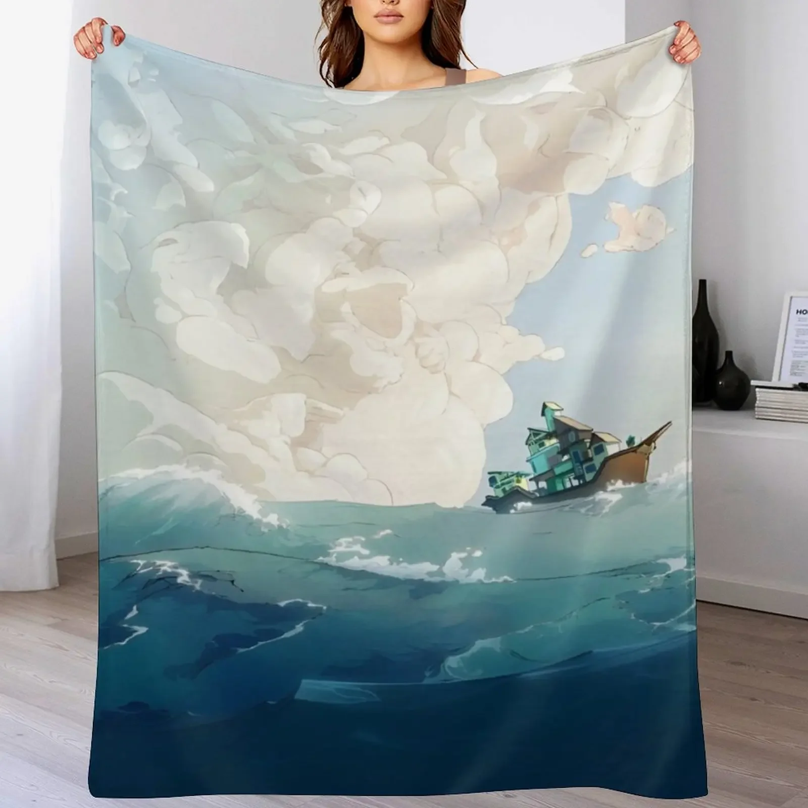 Spiritfarer - Чехол Изображение Плед Диван-кровать Одеяло аниме Симпатичные одеяла