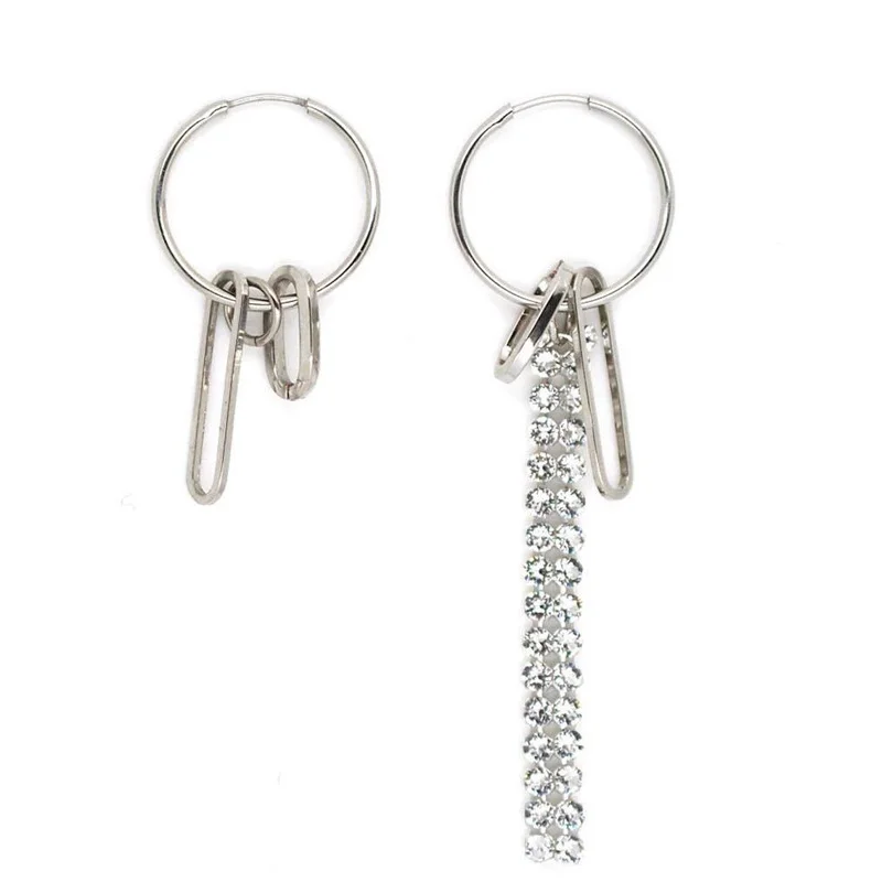 

2023 New Justine Earrings New Asymmetrical Net Red High-end Sense Of Fashion Thin European And American Round Face Earring