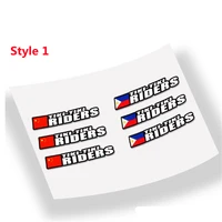 custom flag and name decals for mtb road bike frame stickers helmet decoration decals free shipping cycling accessories stickers