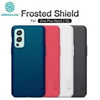 for oneplus nord 2 ce 5g case nillkin frosted shield pc business hard back cover for one plus nord 2 ce 5g gift phone holder